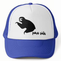 Costa Rica Sloth Souvenir Hat | Blau
