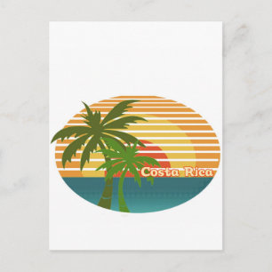 Costa Rica Sonnenuntergang Postkarte