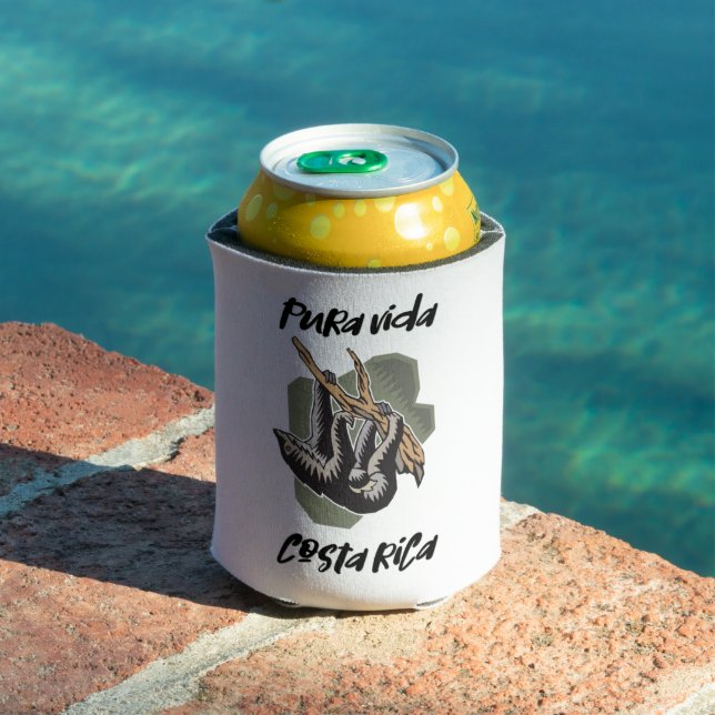 Costa Rica Souvenir Pura Vida Sloth Dosenkühler (In Situ Pool)