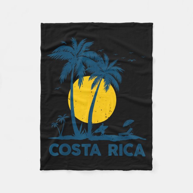 Costa Rica Souvenir Strand Fleecedecke (Vorderseite)