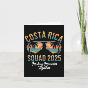 Costa Rica Squad 2025 Urlaub tropische Pura Vida Karte