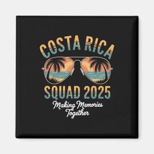 Costa Rica Squad 2025 Urlaub tropische Pura Vida Magnet