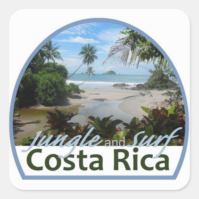 Costa Rica Sticker (Vorderseite)
