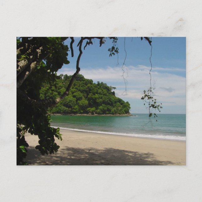 Costa Rica-Strand-Paradies Postkarte (Vorderseite)