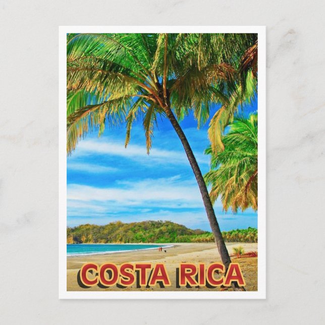 Costa Rica Strand Postkarte (Vorderseite)