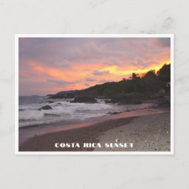 Costa Rica Sunset am Strand Postkarte