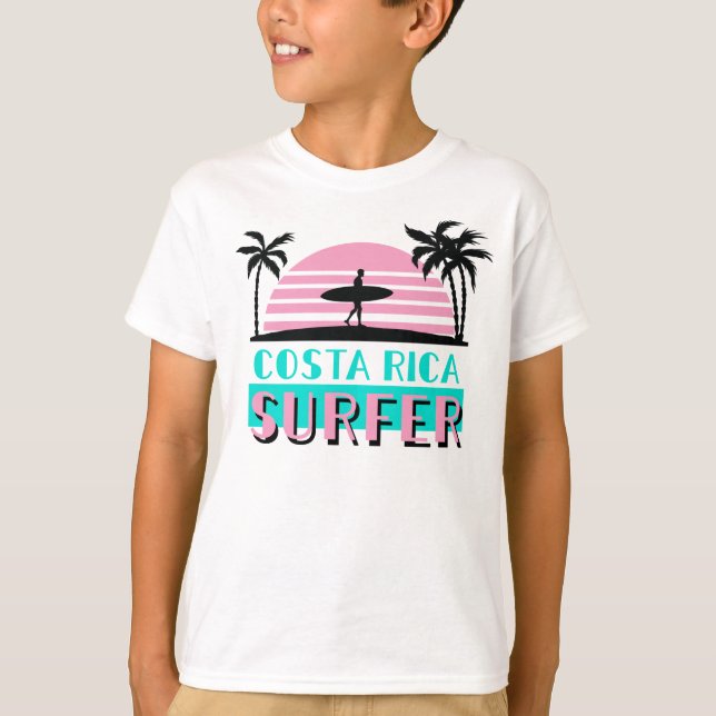 Costa Rica Surfer T-Shirt (Vorderseite)