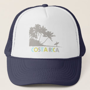 Costa Rica-Surfer-tropische Strand-Andenken Truckerkappe