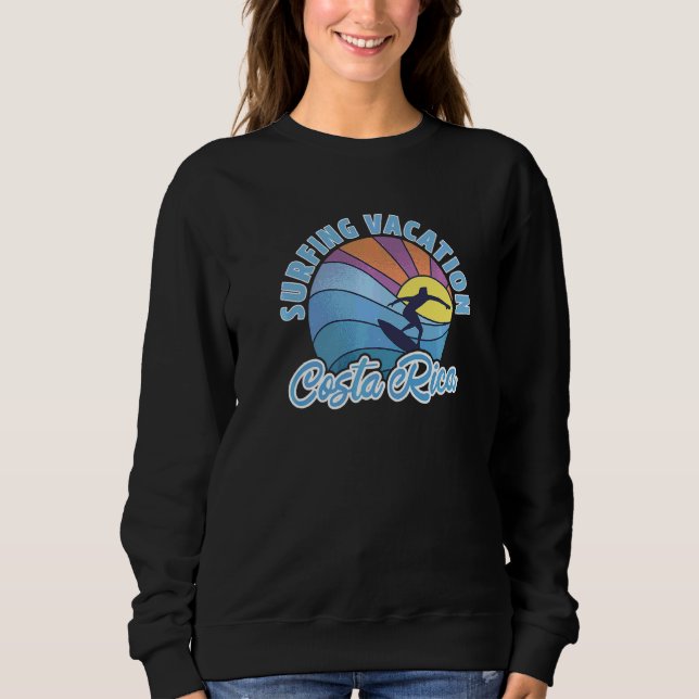 Costa Rica Surfferien Sweatshirt (Vorderseite)