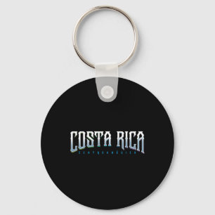 Costa Rica T-Shirt - Öko-Reise-Strand-Designer-Sur Schlüsselanhänger