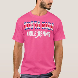 Costa Rica Tischtennis Liebhaber Jersey Costa Rica T-Shirt