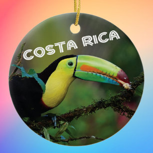 Costa Rica Toucan Keramik Ornament