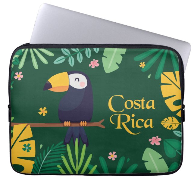 Costa Rica Toucan Laptopschutzhülle (Vorderseite)