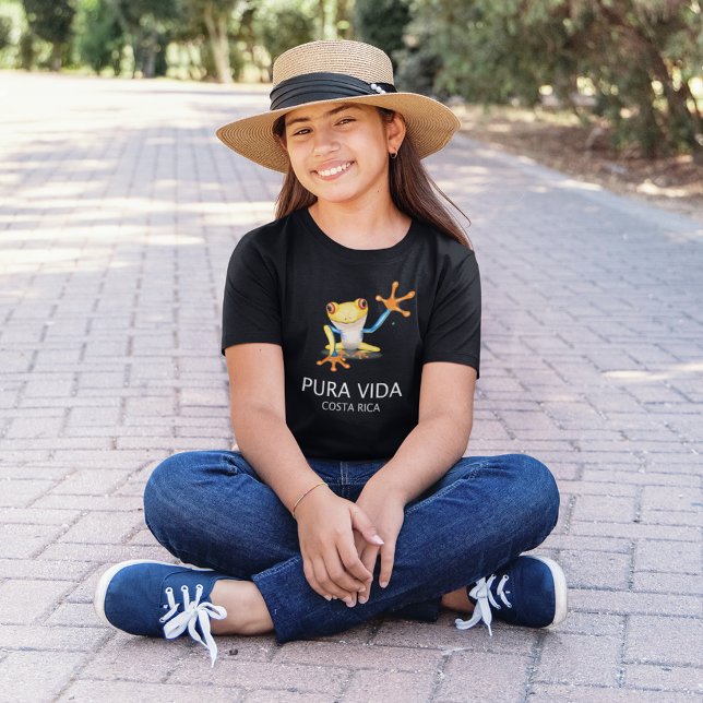 Costa Rica Tree Frog Pura Vida Souvenir T-Shirt (Costa Rica Tree Frog Pura Vida Souvenir T-Shirt)