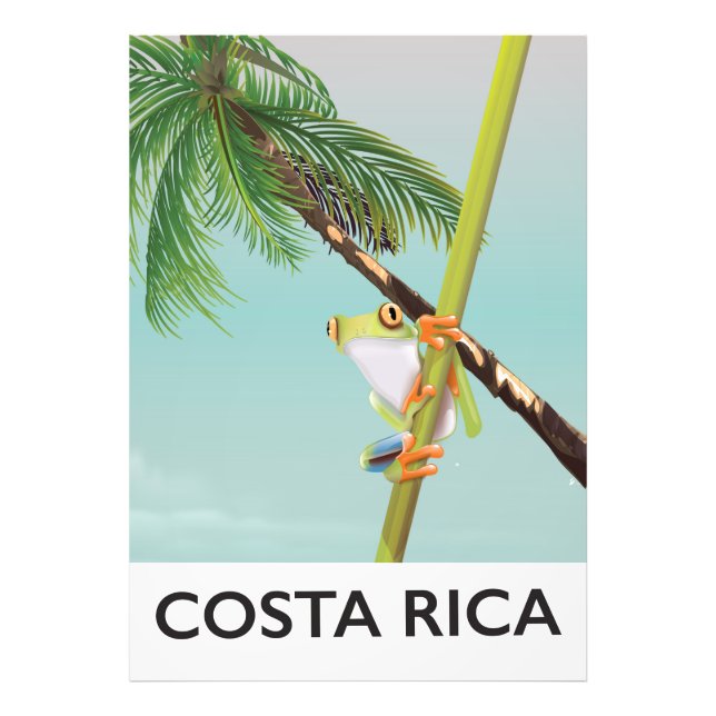 Costa Rica Tree Frog Vacation Poster (Vorne)