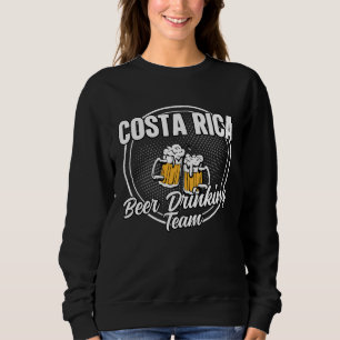 Costa Rica Truppe Ale Ricans Biertrinker-Team Sweatshirt