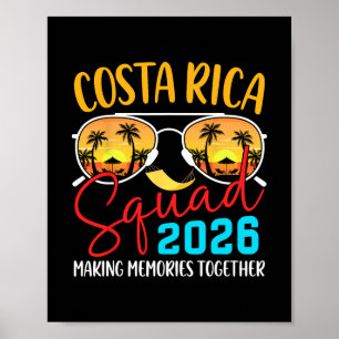 Costa Rica Urlaubsteam 2026 passende Familienferie Poster