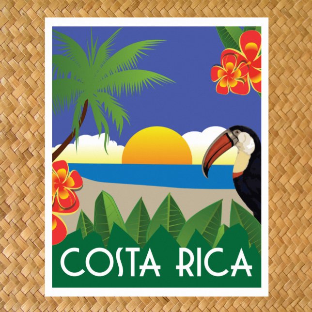 Costa Rica Vintage Reiseart Poster (Von Creator hochgeladen)