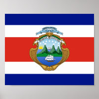 Costa Rica (Wappen/Flagge)