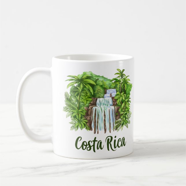 Costa Rica Wasserfall Kaffeepause Tasse (Links)
