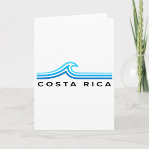 Costa Rica Wellen Vintage Männer Frauen Mädchen Ju Karte