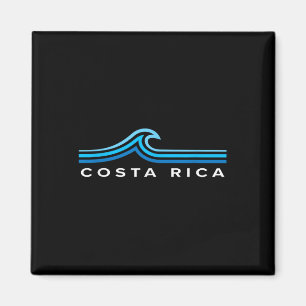 Costa Rica Wellen Vintage Männer Frauen Mädchen Ju Magnet