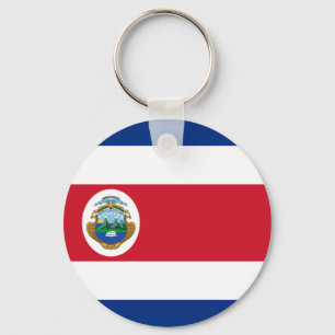 Costa Rican Flagge Schlüsselanhänger