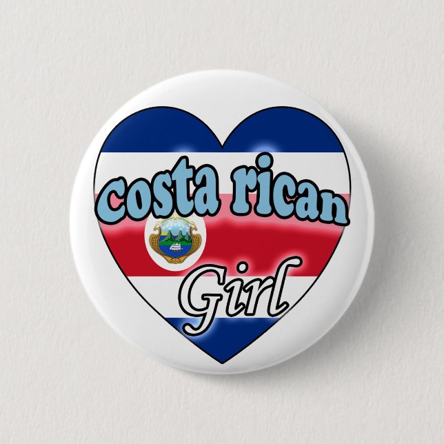 Costa Rican Girl Button (Vorderseite)