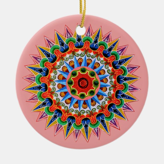 Costa Rican Oxcartwheel Ornament (Vorne)
