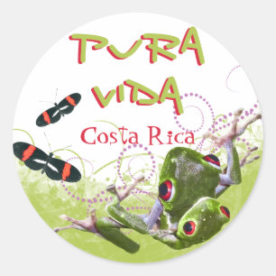 Costa Rican Pura Vida Tree Stickers