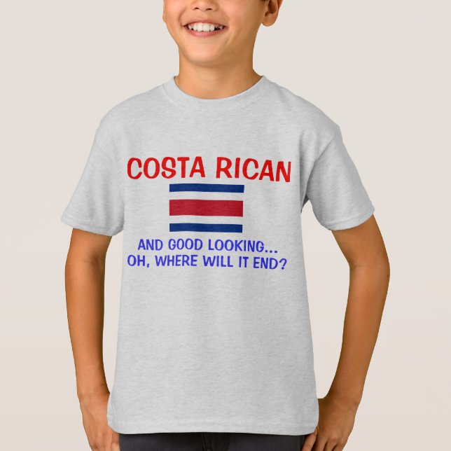 Costa Rican und schönes T-Shirt (Vorderseite)