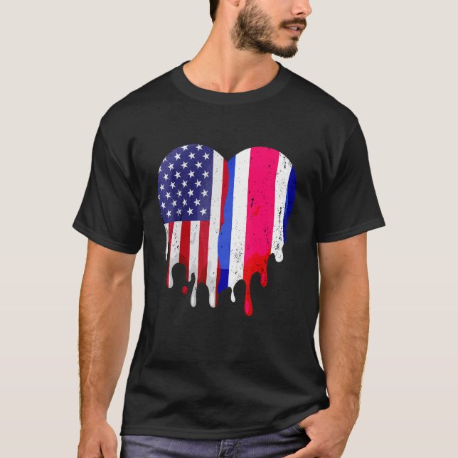 Costa Ricaner Patriot Grown Country Melting T-Shirt (Vorderseite)