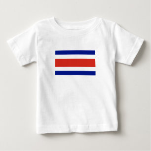 Costa-ricanische Zivilflagge Baby T-shirt