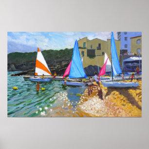 Costa Segelnschulcalellas de Palafrugall Poster