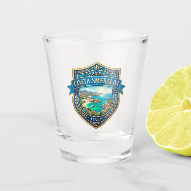Costa Smeralda Italien Schnapsglas (Vorderseite)