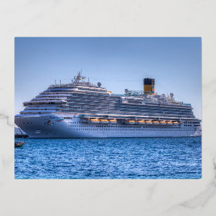 Costa Venezia Kreuzfahrtschiff Folien Feiertagspostkarte