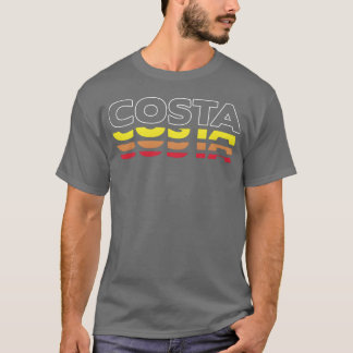 Costa Vorname Lustig Vintage Sonnenuntergang Costa T-Shirt