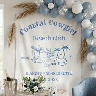Costal Cowgirl letzte Toast Bachelorette Wandteppich
