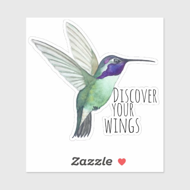 Costa's Hummingbird-Sticker Aufkleber (Blatt)