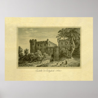 Costigliole d'Asti, Piemont, Italien Poster