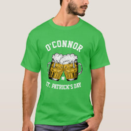 Costum Name Glück Kleeblatt St. Patrick's Day T-Shirt