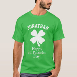 Costum Name Glück Kleeblatt St. Patrick's Day T-Shirt