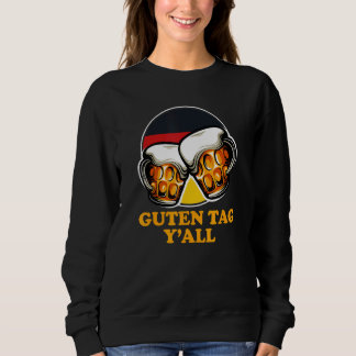 Costume Pun Beer Mug Texas German Flag Sweatshirt