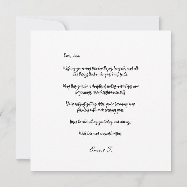 Costumize Happy Birthday Sparkle rosa Gold (Rückseite)