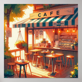 Cosy Anime Café Poster