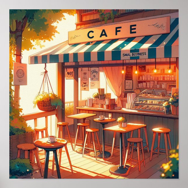 Cosy Anime Café Poster (Vorne)