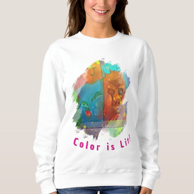 Cosy Artistic Winter Sweatshirt (Vorderseite)