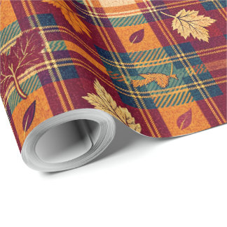 Cosy Autumnal Wrapping Paper Geschenkpapier