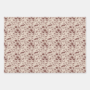 Cosy Autumnal Wrapping Paper Geschenkpapier Set