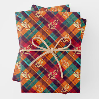 Cosy Autumnal Wrapping Paper Geschenkpapier Set
